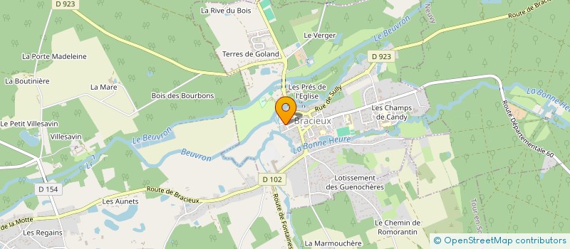 localisation de l'entreprise MONSIEUR GERMAIN ROI  BRACIEUX