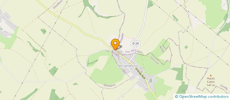 localisation de l'entreprise MONSIEUR GERMAIN SAVREUX  TERRAMESNIL