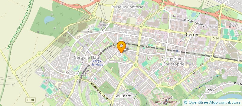 localisation de l'entreprise MONSIEUR GERMAIN SHILLINGFORD  CERGY