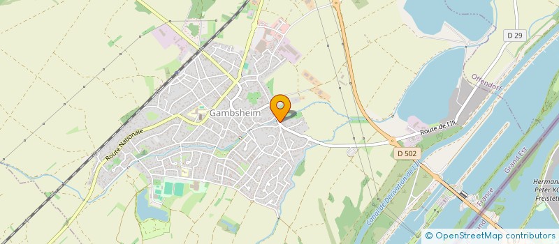 localisation de l'entreprise MONSIEUR GERMAIN SIEFFERT à GAMBSHEIM