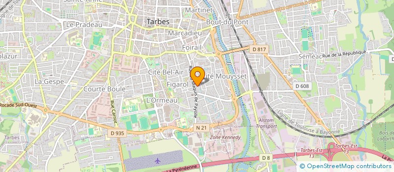 localisation de l'entreprise MONSIEUR GERMAIN TANGUY  TARBES