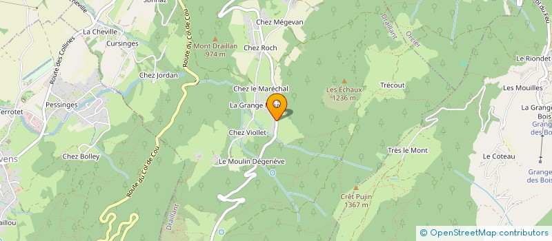 localisation de l'entreprise MONSIEUR GERMAIN VAUDAUX  DRAILLANT