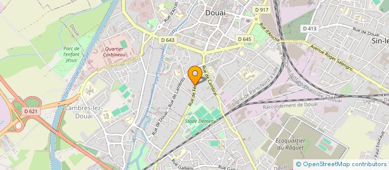 localisation de l'entreprise MONSIEUR GERMAIN VESVAL  DOUAI