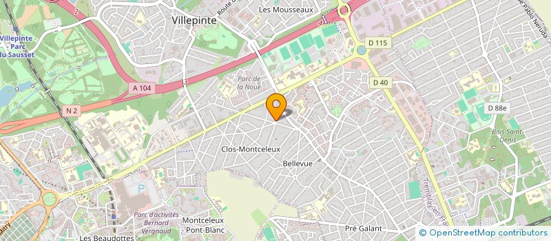 localisation de l'entreprise MONSIEUR GERMIER DORMEVIL  VILLEPINTE