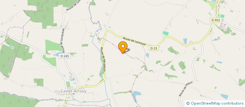 localisation de l'entreprise MONSIEUR GEROME DE BEYS  CASTET-ARROUY