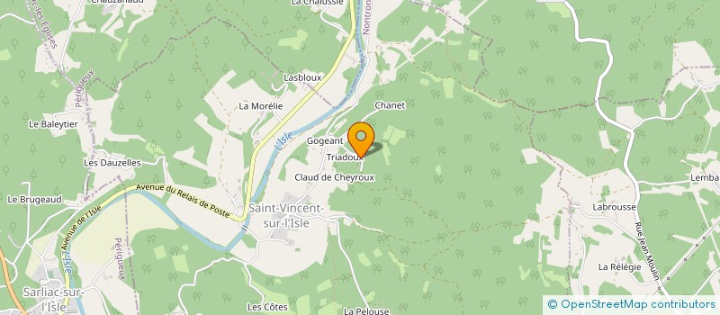 localisation de l'entreprise MONSIEUR GERONIMO TRAVELHO  SAINT-VINCENT-SUR-L'ISLE