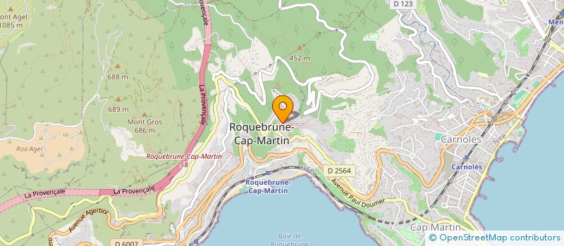 localisation de l'entreprise MONSIEUR GERRIT IN'T HOUT à ROQUEBRUNE CAP MARTIN