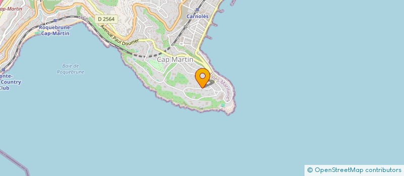 localisation de l'entreprise MONSIEUR GERRY MAYTHORNTWAITE à ROQUEBRUNE-CAP-MARTIN