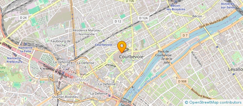 localisation de l'entreprise MONSIEUR GERT BRUCH à COURBEVOIE