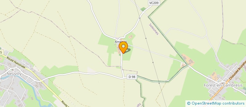 localisation de l'entreprise MONSIEUR GERVAIS BANTEGNIE  SOLESMES