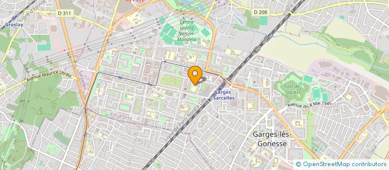 localisation de l'entreprise MONSIEUR GERVAIS KITOYI  SARCELLES