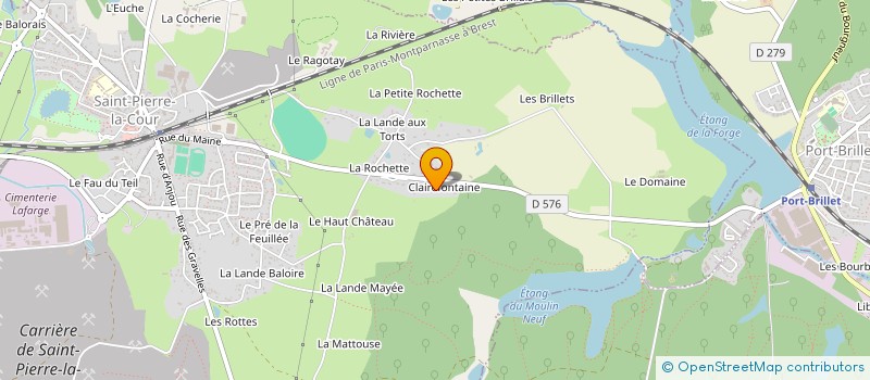 localisation de l'entreprise MONSIEUR GERVAIS METAYER  SAINT-PIERRE-LA-COUR