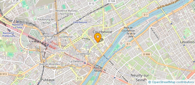 localisation de l'entreprise MONSIEUR GERVAIS NKWA BANGO à COURBEVOIE