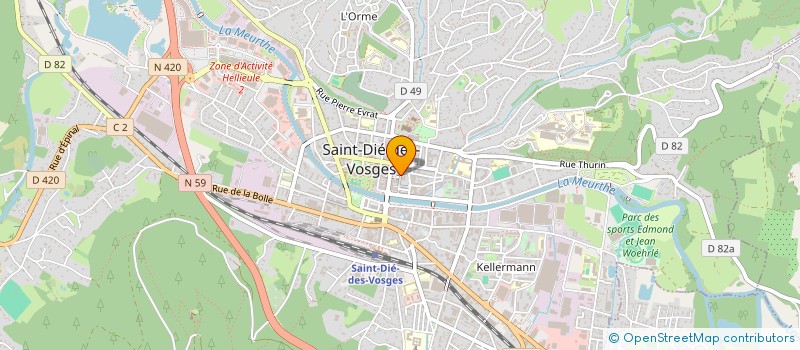localisation de l'entreprise MONSIEUR GERVAIS PERROT à SAINT-DIE-DES-VOSGES
