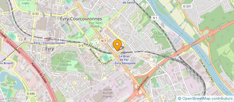 localisation de l'entreprise MONSIEUR GERVAIS TAKOUE  EVRY-COURCOURONNES