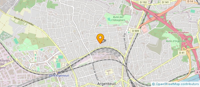 localisation de l'entreprise MONSIEUR GERVASIO AFONSO ROCHA  ARGENTEUIL