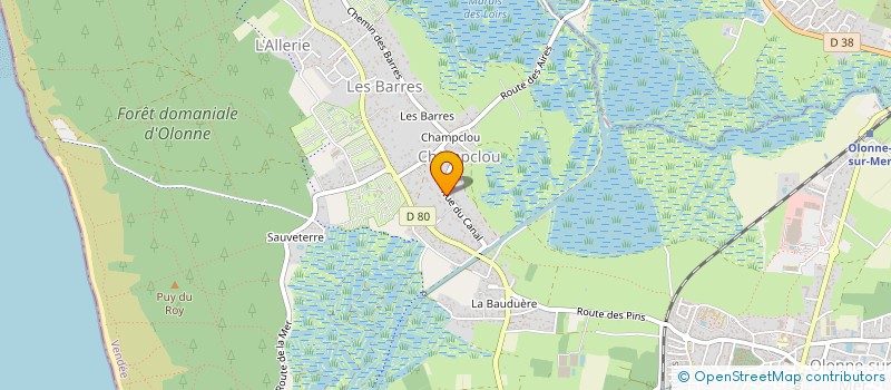 localisation de l'entreprise MONSIEUR GERY BERNARD à LES SABLES D'OLONNE