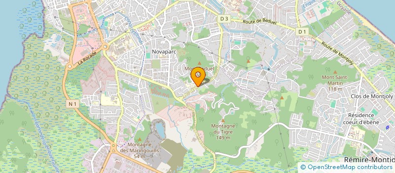 localisation de l'entreprise MONSIEUR GESNER DIPEROY  CAYENNE