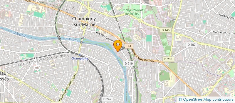 localisation de l'entreprise MONSIEUR GESNER SAINTILUS à CHAMPIGNY-SUR-MARNE