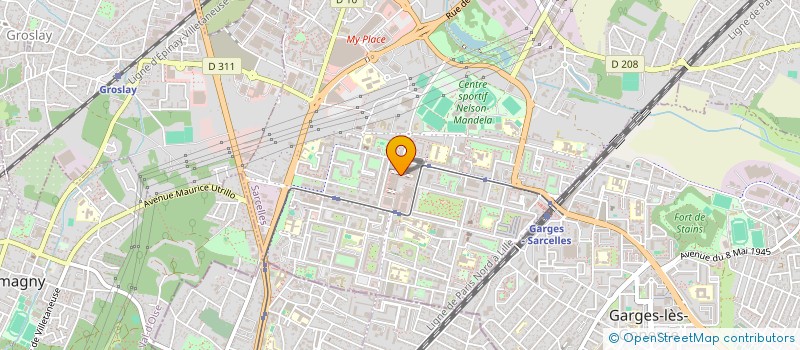 localisation de l'entreprise MONSIEUR GESON WINGERESTEIN  SARCELLES