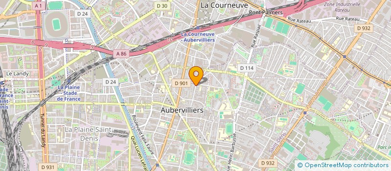 localisation de l'entreprise MONSIEUR GESSY GANDA  AUBERVILLIERS