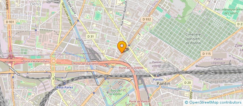 localisation de l'entreprise MONSIEUR GETTO XXX  AUBERVILLIERS