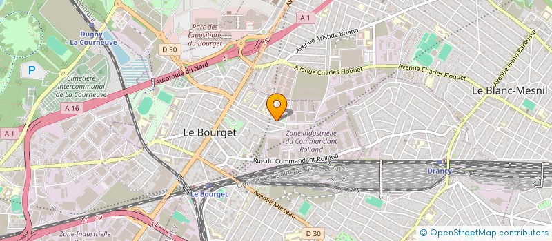 localisation de l'entreprise MONSIEUR GETUAR ISLAM à LE BOURGET