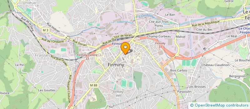 localisation de l'entreprise MONSIEUR GEVORG STEPANYAN à FIRMINY