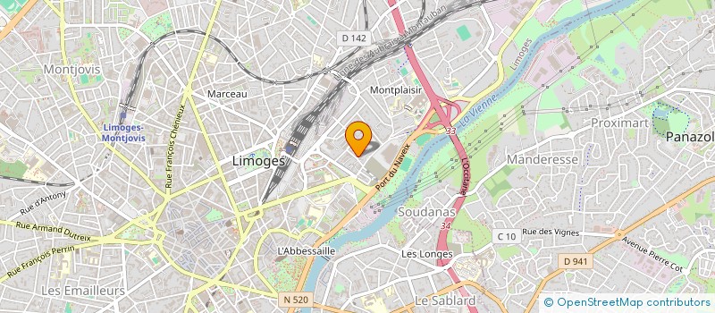 localisation de l'entreprise MONSIEUR GEWORG MARTIROSSIAN à LIMOGES