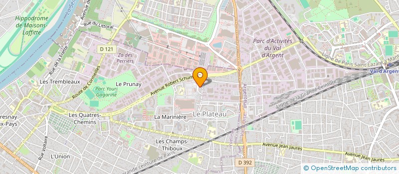 localisation de l'entreprise MONSIEUR GHADBANE BACHIRI  SARTROUVILLE