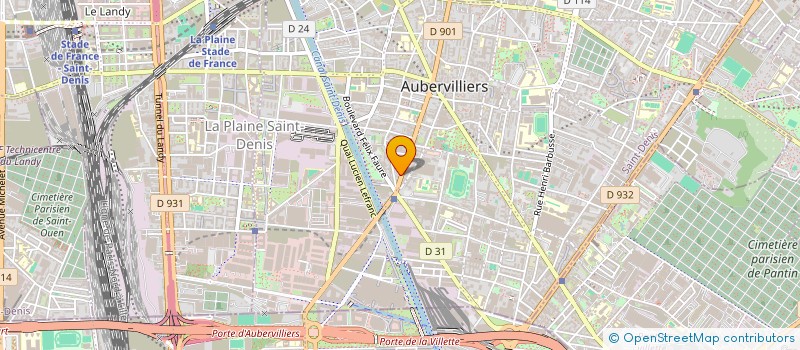 localisation de l'entreprise MONSIEUR GHAF GHULAM  AUBERVILLIERS