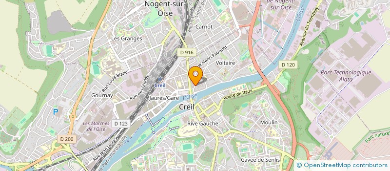 localisation de l'entreprise MONSIEUR GHAFFAR AHMADZAI  CREIL