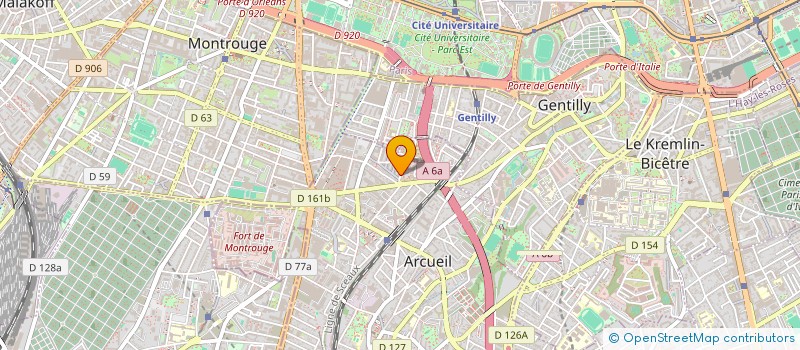 localisation de l'entreprise MONSIEUR GHAITH TABIB  ARCUEIL