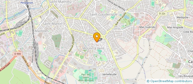 localisation de l'entreprise MONSIEUR GHALEB HAMAMAH  PERPIGNAN