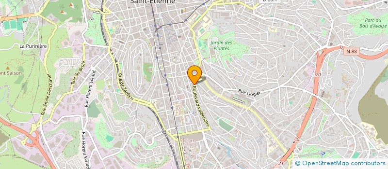 localisation de l'entreprise MONSIEUR GHASEMALI HOSSEINI  SAINT-ETIENNE