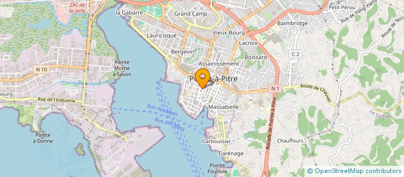 localisation de l'entreprise MONSIEUR GHASSAN NAOFAL à POINTE A PITRE