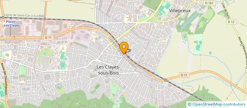 localisation de l'entreprise MONSIEUR GHASSEN CHAABANE  LES CLAYES-SOUS-BOIS