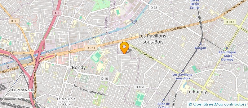 localisation de l'entreprise MONSIEUR GHASSEN DRISSI  BONDY