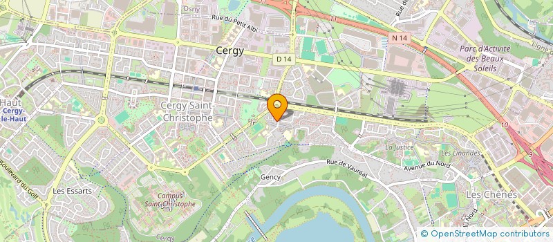 localisation de l'entreprise MONSIEUR GHASSEN EL HOFK à CERGY