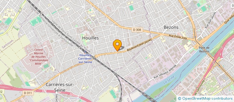 localisation de l'entreprise MONSIEUR GHASSEN KHORCHANI  HOUILLES