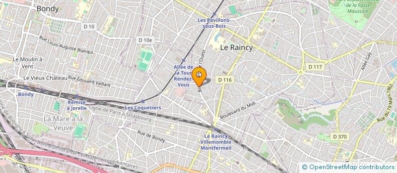 localisation de l'entreprise MONSIEUR GHENADIE MAGALA  LE RAINCY