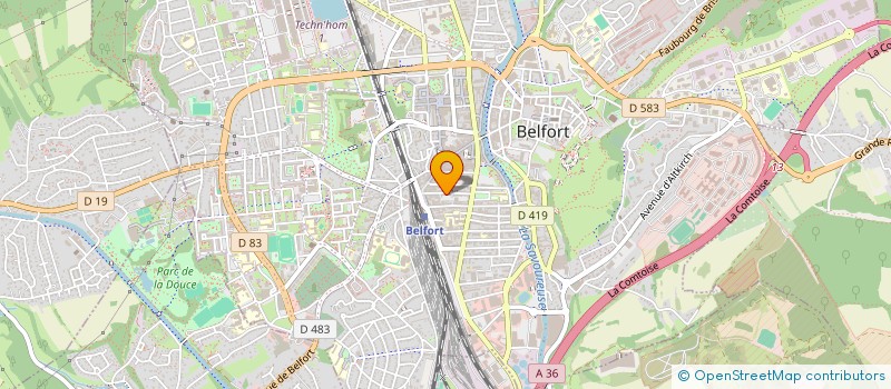 localisation de l'entreprise MONSIEUR GHEORGE CROITORU à BELFORT