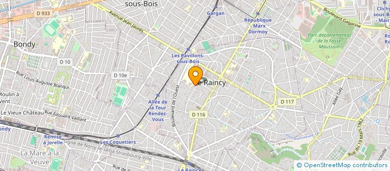 localisation de l'entreprise MONSIEUR GHEORGHE BURDUNIUC  LE RAINCY