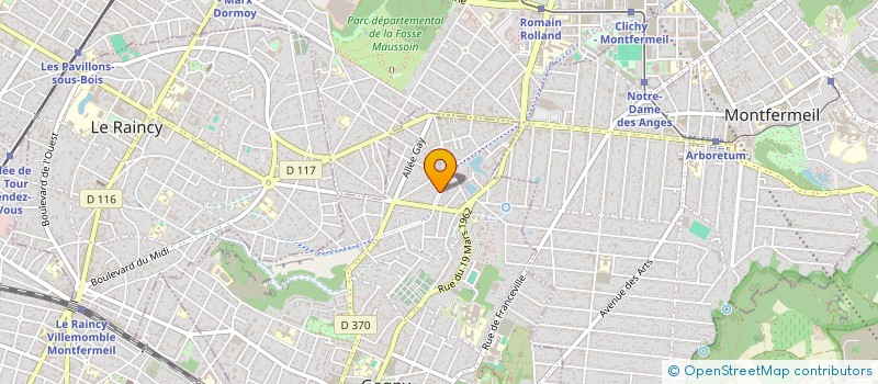 localisation de l'entreprise MONSIEUR GHEORGHE CIOBANU à GAGNY