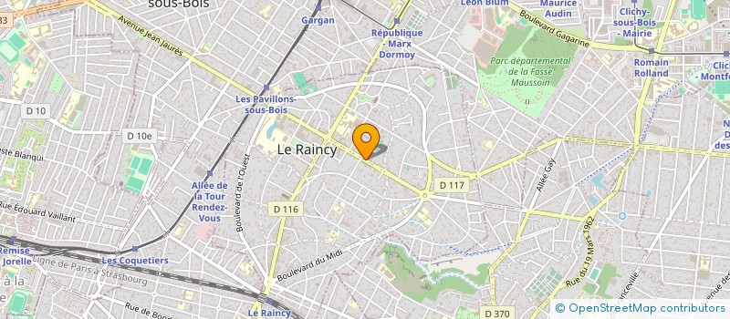 localisation de l'entreprise MONSIEUR GHEORGHE CIOBANU à LE RAINCY