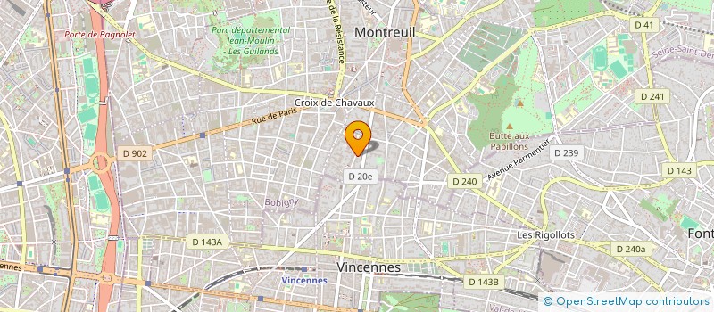 localisation de l'entreprise MONSIEUR GHEORGHE CONSTANTIN  MONTREUIL