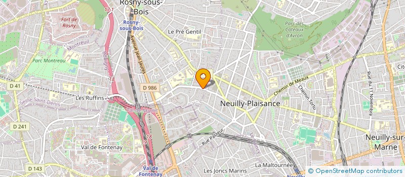 localisation de l'entreprise MONSIEUR GHEORGHE MOROZNIUC à ROSNY-SOUS-BOIS