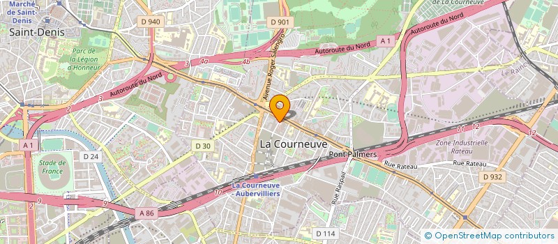 localisation de l'entreprise MONSIEUR GHEORGHE NUTI à LA COURNEUVE