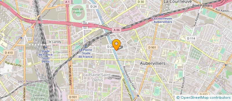 localisation de l'entreprise MONSIEUR GHEORGHE SALOMON  AUBERVILLIERS