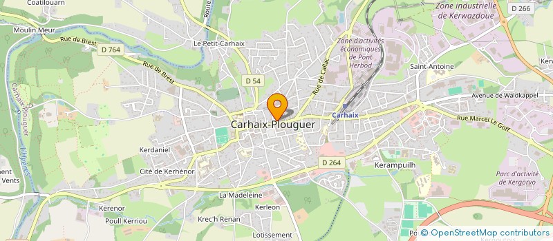 localisation de l'entreprise MONSIEUR GHEORGHE TOCU  CARHAIX-PLOUGUER